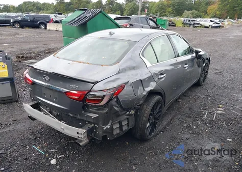 2019 Infiniti Q50 3.0T Luxe z USA, uszkodzony, nr VIN JN1EV7ARXKM552133